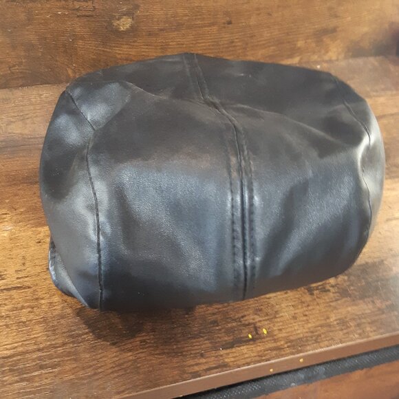 Flat Cap Black Steve Harvey Celebrity Edition Leatherette One Size - Picture 5 of 8